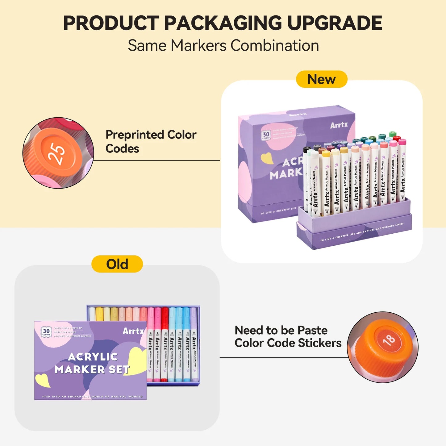 Arrtx Acrylic Paint Pens Set