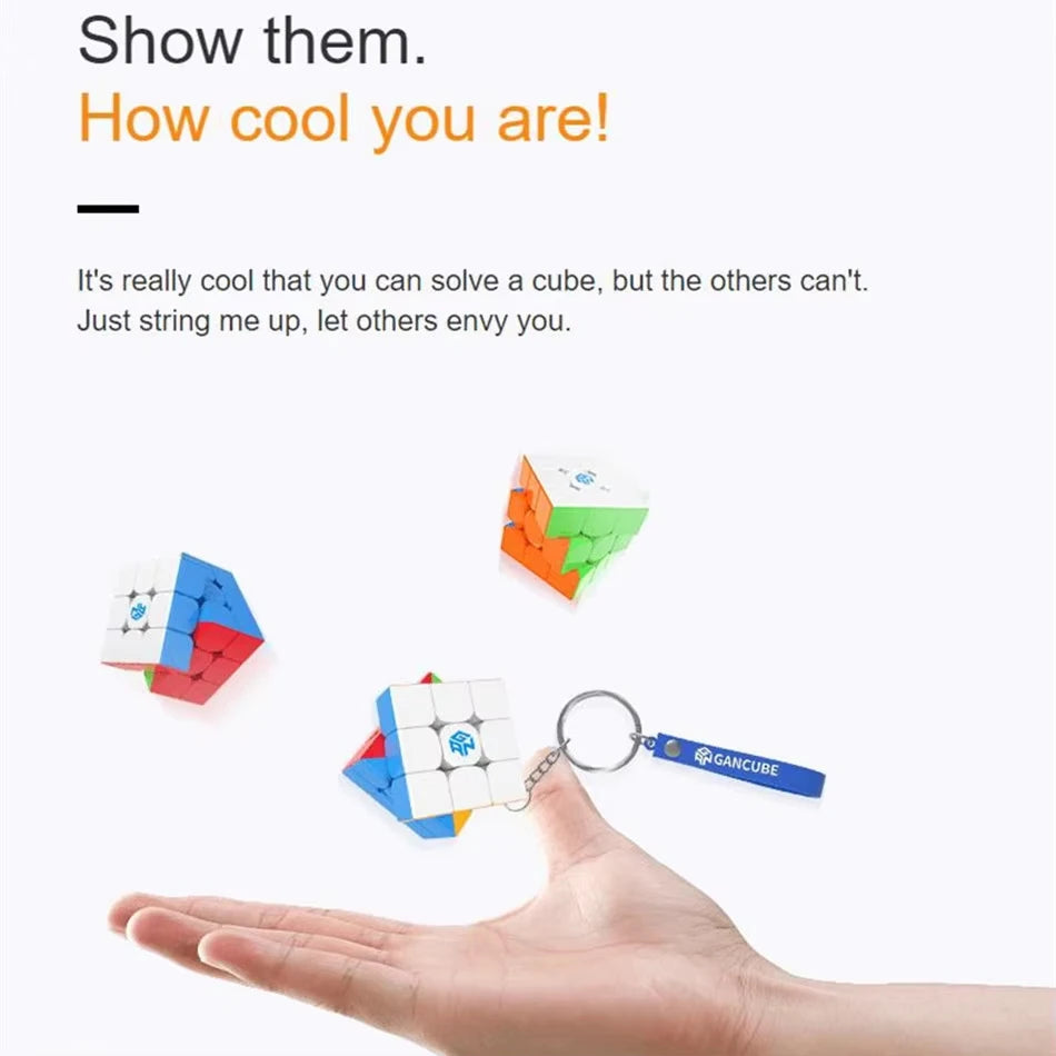 GAN330 Keychain 3x3x3 Magic Cube 30mm Cube Mini Magic