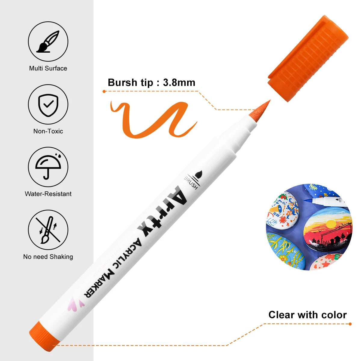 Arrtx Acrylic Paint Pens Set