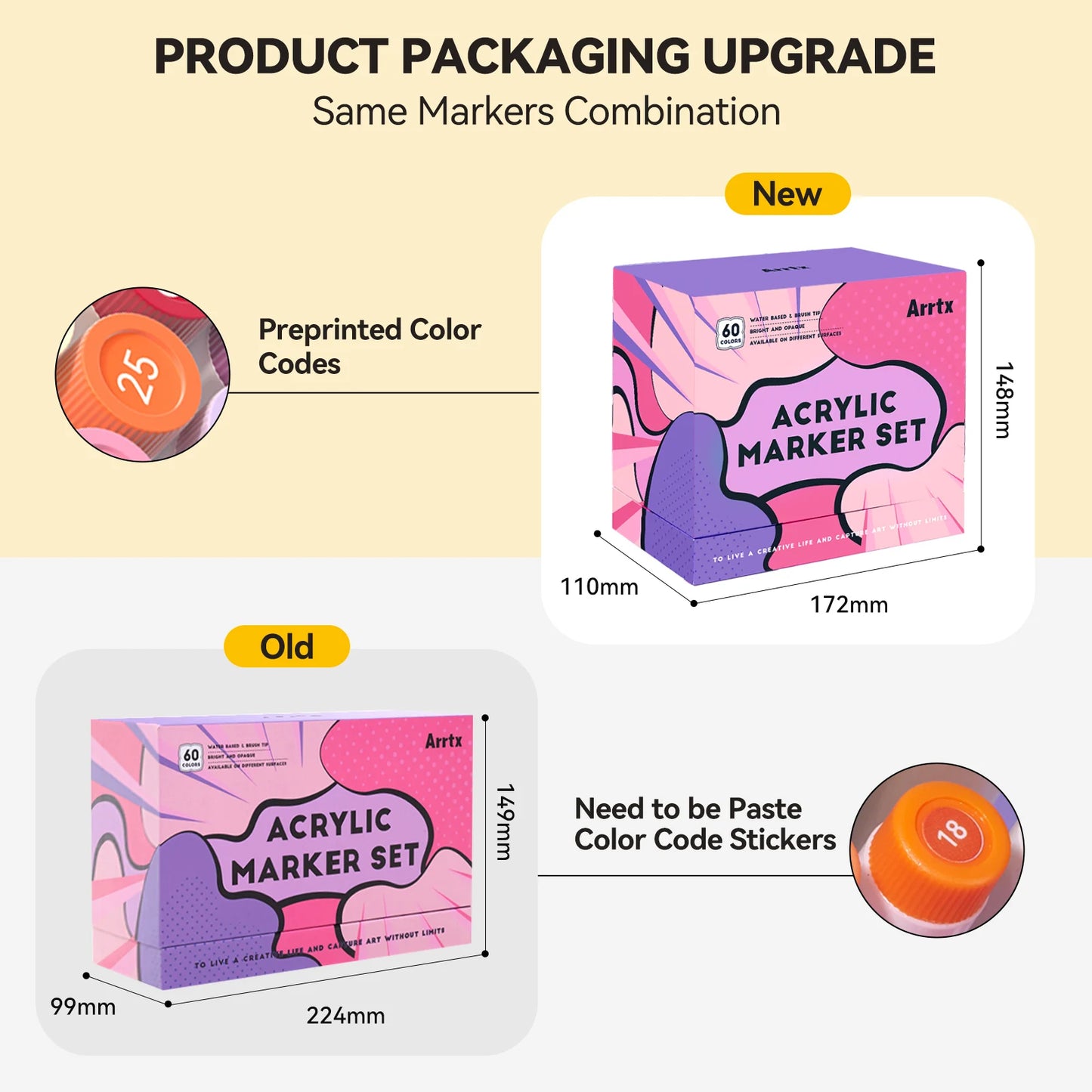 Arrtx Acrylic Paint Pens Set