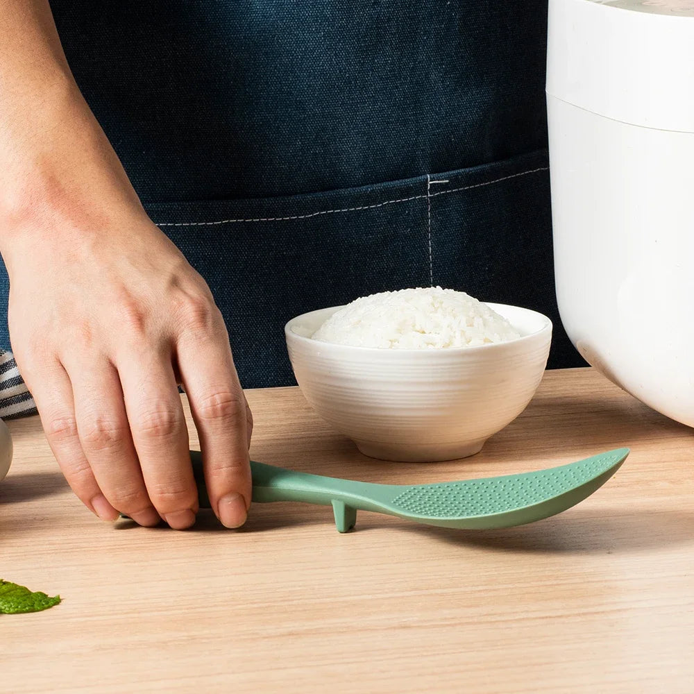 Standing Silicone Cooking Spoon – Non-Stick, Anti-Scald, High-Temperature Resistant Kitchen Gadget