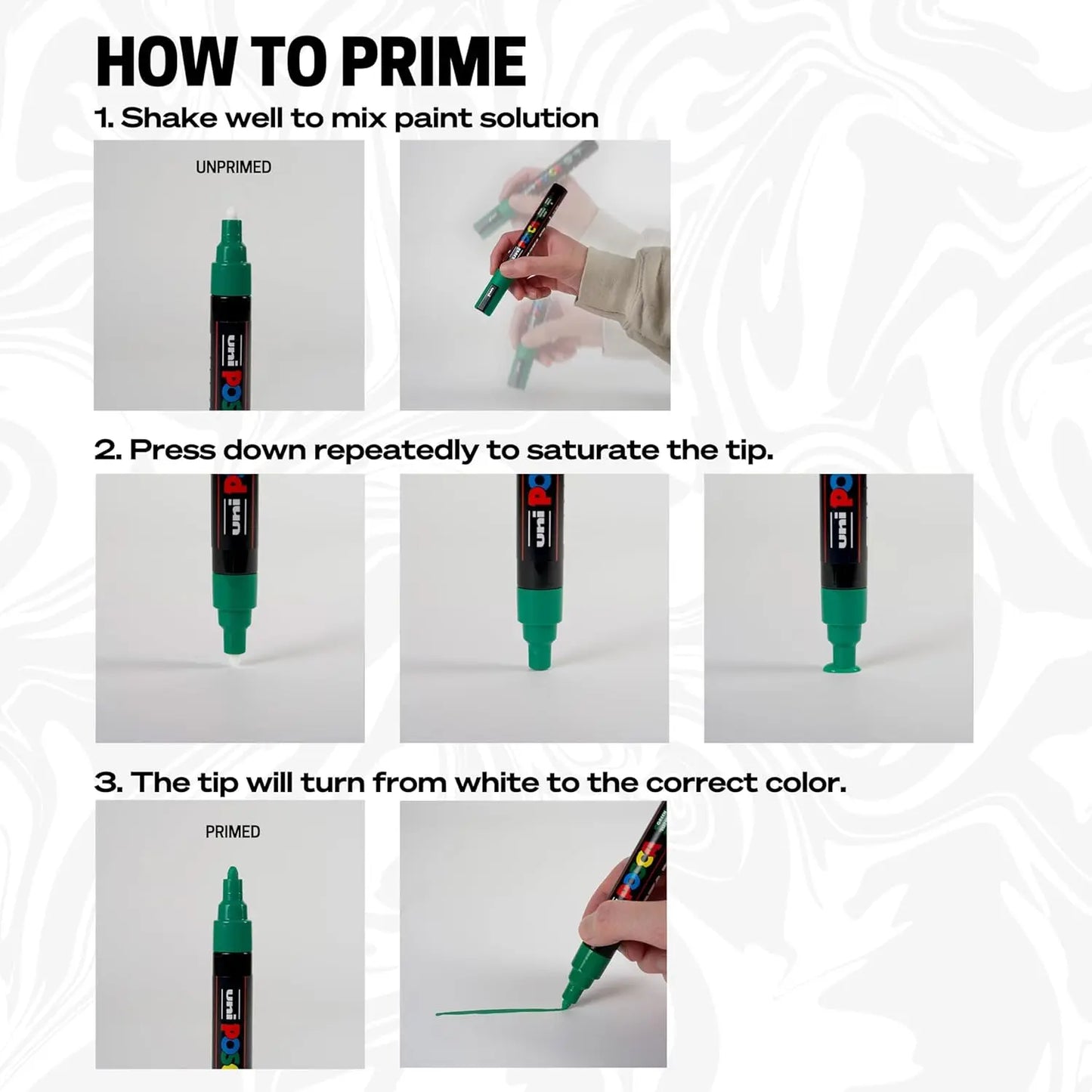 Japan Uni Posca Paint Marker Pen,3M Fine Posca Marker with Reversible Tips, Acrylic Paint Pens Art Supplies, Fabric Paint refill