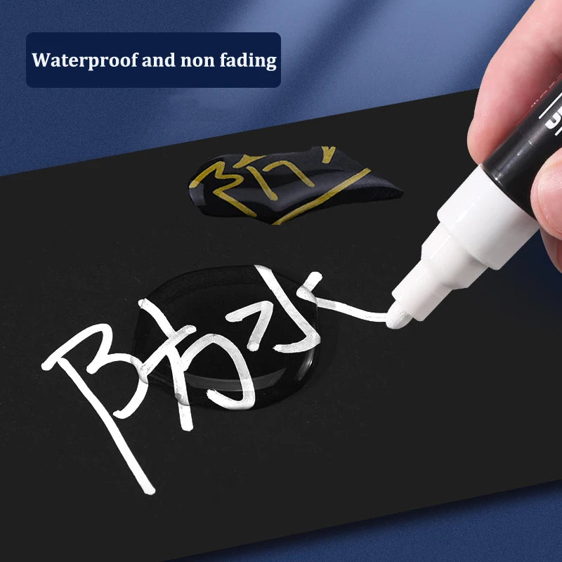 1/2pcs Uni Poscas Acrylic Markers PC-1M-3M-5M Permanente Waterproof Art Pens Graffiti Marker Advertising Poster Drawing Tools