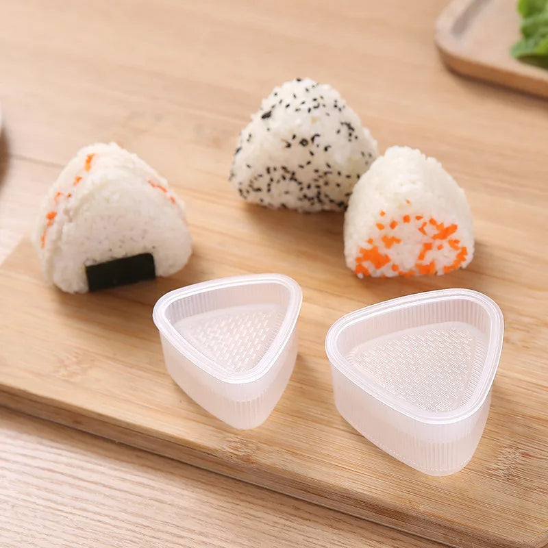 Triangular Plastic Sushi Rice Ball Maker Mould  삼각김밥 툴
