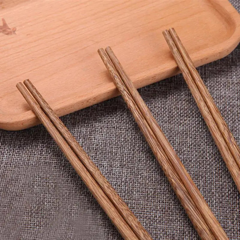10 Pairs New Natural Rosewood Chopsticks Reusable Healthy Chinese Wooden Chop Sticks Sushi Food Stick Tableware Kitchen Utensils
