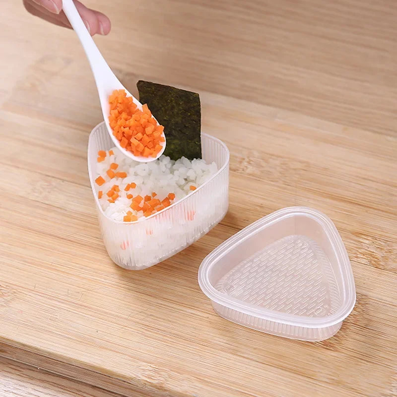 Triangular Plastic Sushi Rice Ball Maker Mould  삼각김밥 툴