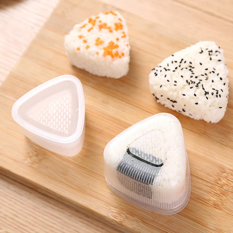 Triangular Plastic Sushi Rice Ball Maker Mould  삼각김밥 툴