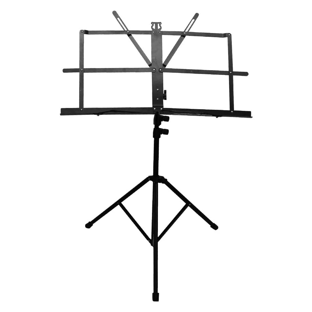 G-MARK Portable Folding Music Stand – Dual-Use Desktop & Floor, Lightweight with Clip & Carry Bag