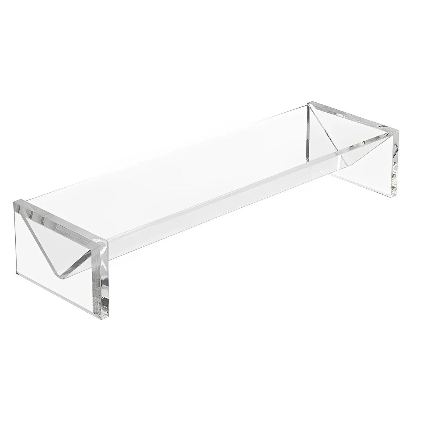 Clear Cracker Serving Tray – Rectangular Plastic Party Food Display Stand