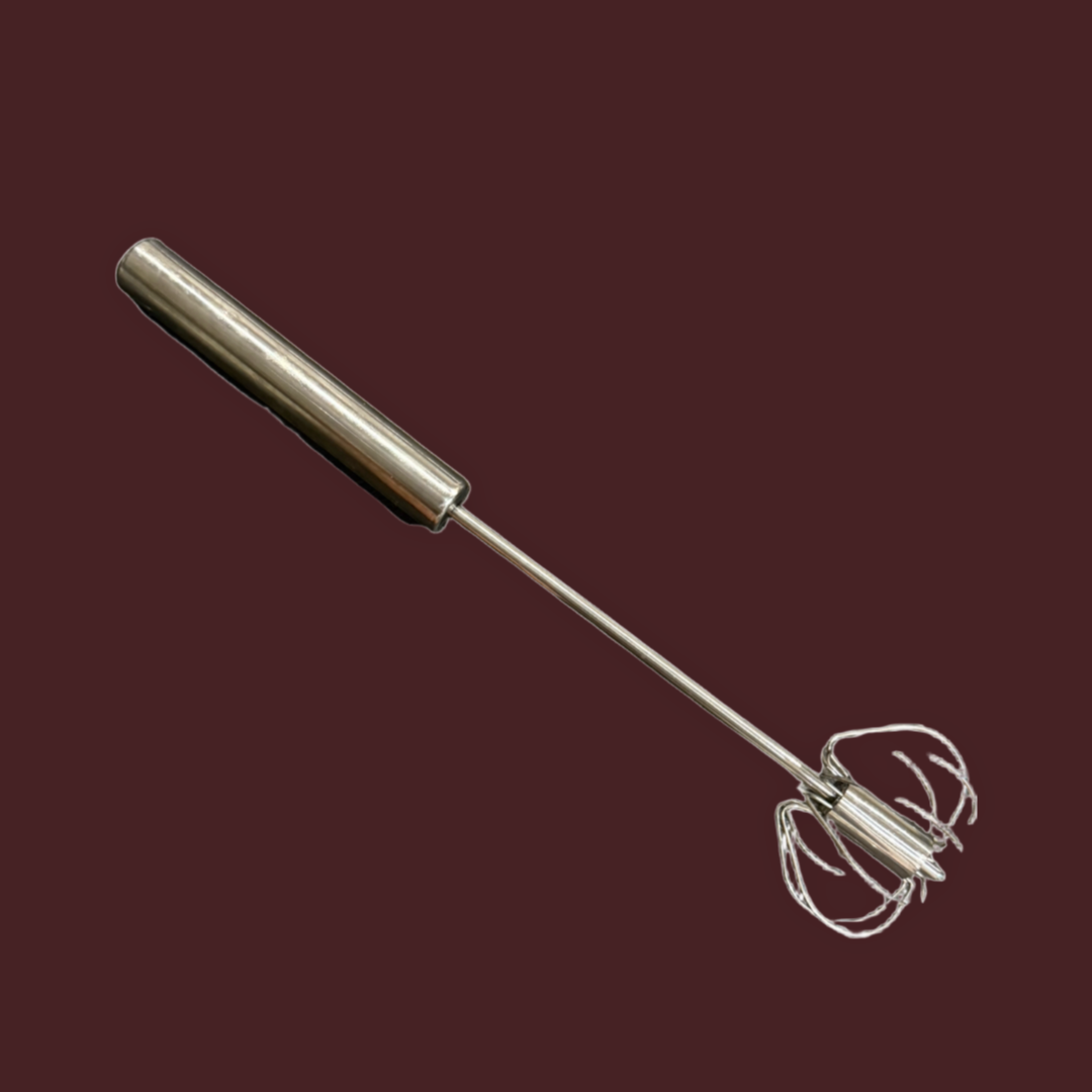 Stainless Steel Semi-Automatic Egg Beater – Hand Mixer for Baking
